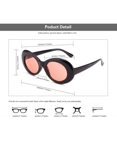 Oversized Womens Mens Cat Eye Bold Retro Oval Sunglasses Thick Frame - White / Blue Lens - CX186X94S56 $10.25