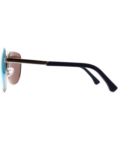 Aviator p650 Aviator Style Polarized- for Womens-Mens 100% UV PROTECTION - Silver-bluemirror - C5192TH92WN $23.22