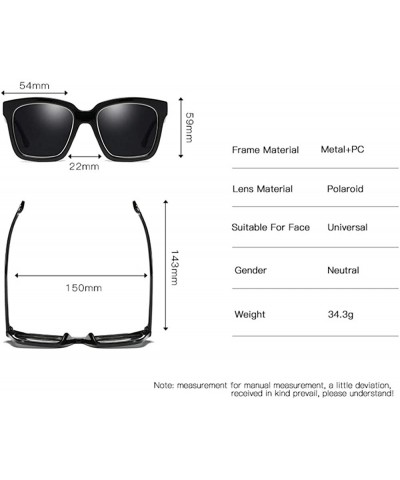 Semi-rimless HD Polarized Sunglasses for Men and Women Matte Finish Sun Glasses Color Mirror Lens 100% UV Blocking - E - C119...