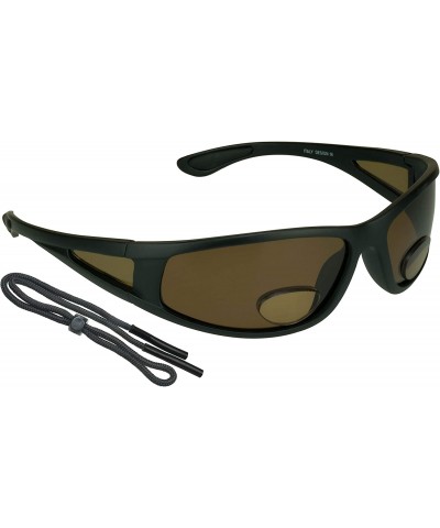 Fishing Polarized Bifocal Sunglasses +1.25 Tortoise Brown Lens for
