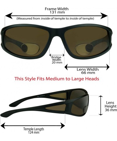 Fishing Polarized Bifocal Sunglasses +1.25 Tortoise Brown Lens for Mens  Side Shield for Fisherman - CL192E0HI3U