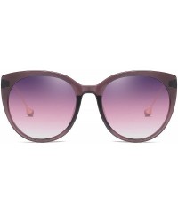 Cat Eye Oversized Cat Eye Women's Sunglasses Polarized Fashion Stars Metal Frame Vintage Eyewear - Purple - C518OXGY76T $11.42