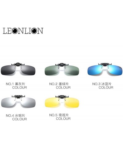 Aviator 2019 Fashion Polarized Sunglasses Clip Men Top Brand Designer Sun Silver - Silver - C218Y6TI4GD $11.36