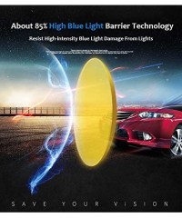 Goggle HD Night Driving Anti Glare/Blue Glasses Night Vison Glasses Anti Glare Safety Night Driving Glasses - Color2 - C918AQ...