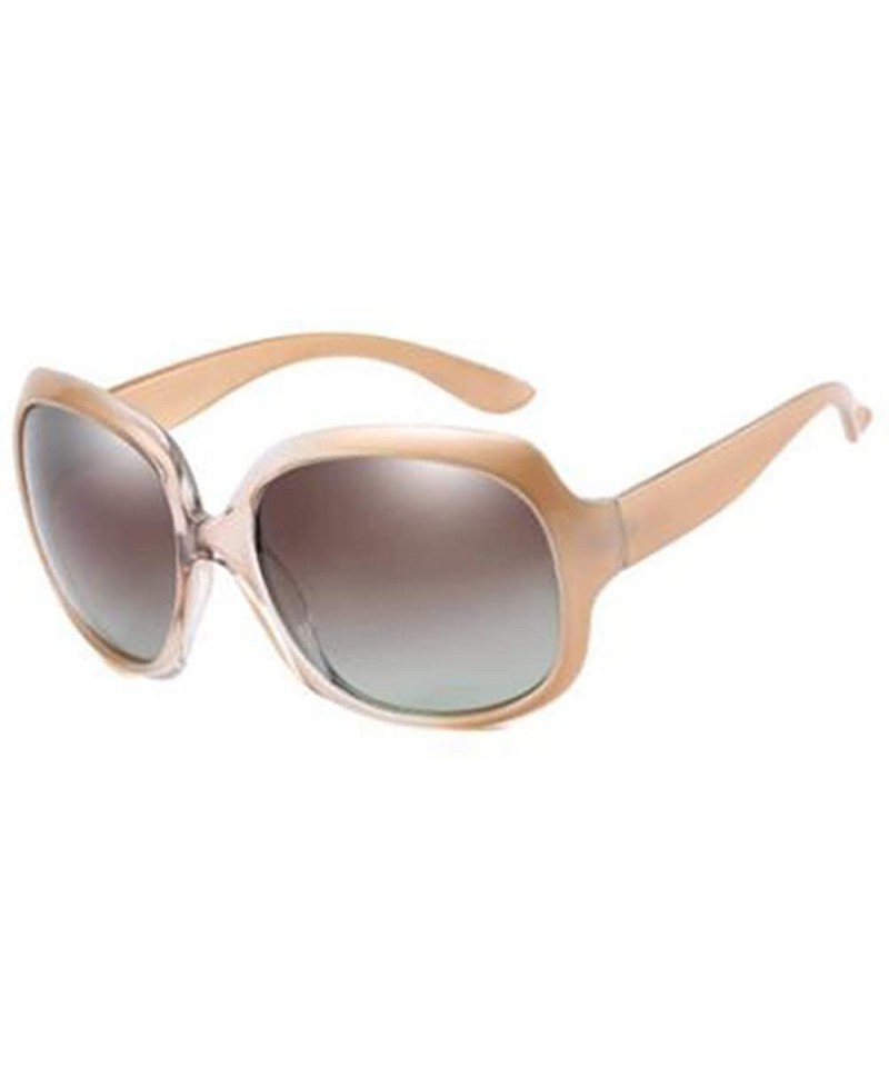 Oversized Women Classic Polarized Sunglasses Oversized Eyewear with Case UV400 Protection - C918X5HL528 $23.70