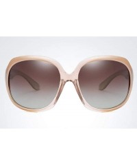 Oversized Women Classic Polarized Sunglasses Oversized Eyewear with Case UV400 Protection - C918X5HL528 $23.70