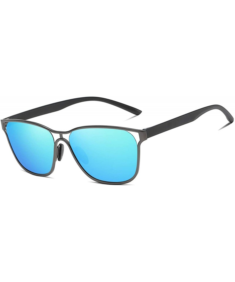 Sport Polarized Sunglasses Polarized sunglasses protection - Grey Blue - CJ192C67MUX $13.92