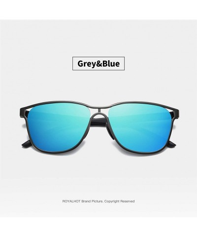 Sport Polarized Sunglasses Polarized sunglasses protection - Grey Blue - CJ192C67MUX $13.92