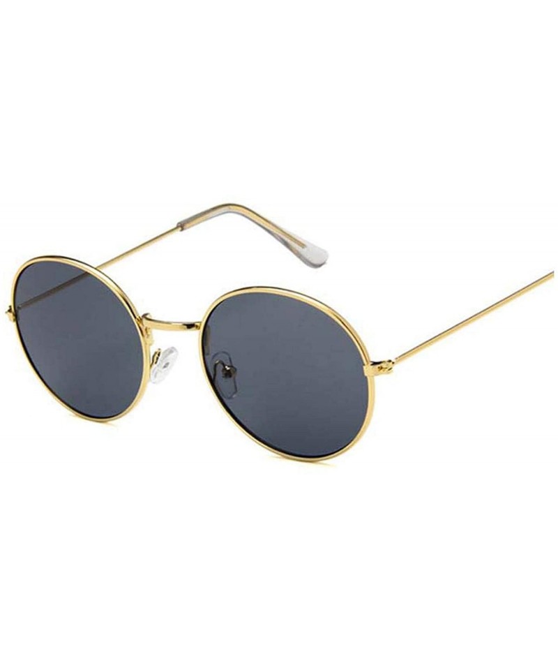 Retro Vintage Round Polarized Sunglasses Men Brand Designer Sun Glasses  Women Alloy Metal Frame Black Lens Eyewear Driving UV400 - AliExpress
