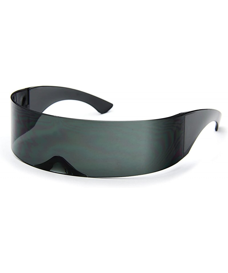 Futuristic Shield Sunglasses Monoblock Cyclops 100 Uv400 Black Cz18y56lyht 