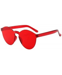 Oval sunglasses candy colored ladies fashion sunglasses Progressive - CC1983D67WQ $36.41