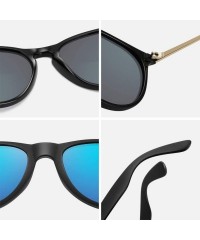 Wrap Polarized Sunglasses for Women Men Retro Mirrored Sun Glasses with UV Protection 2 Pack - CH18XAU84DY $19.71