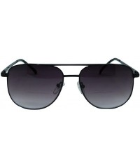 Square Chillin' Aviator Bifocal Sunglasses - Black - CM11JMEI6V7 $22.44