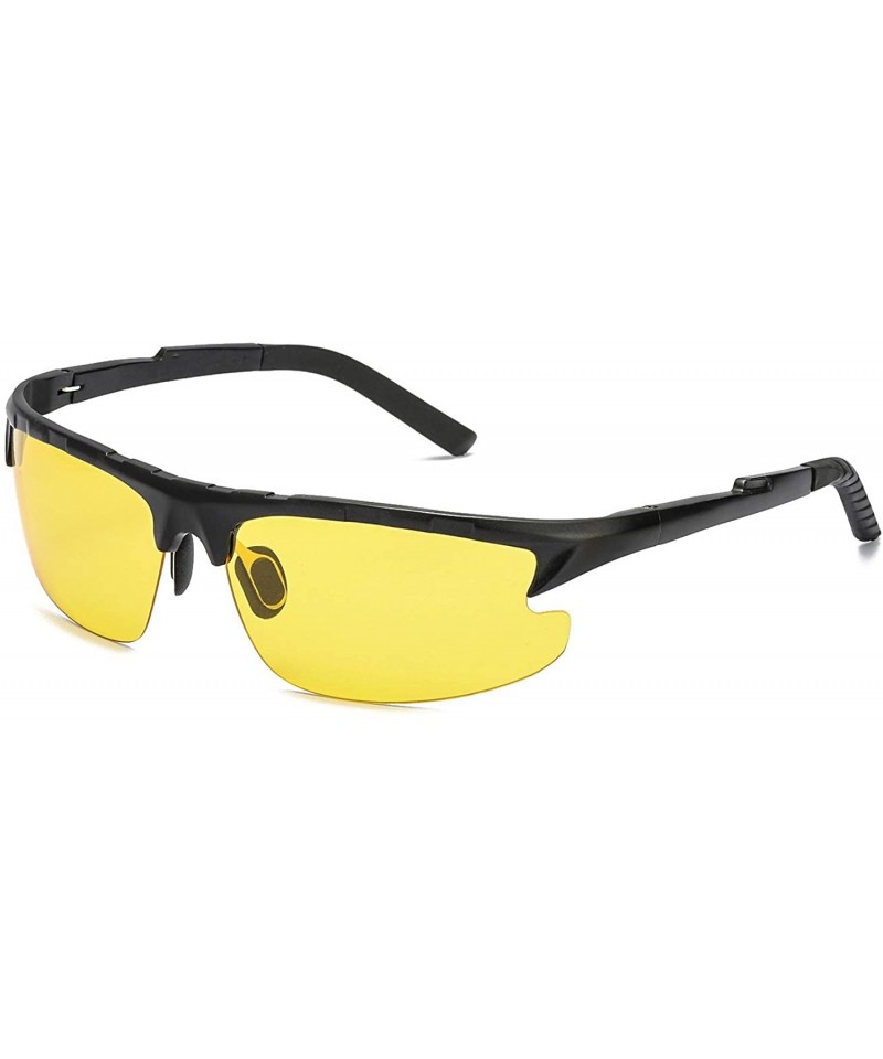 Night-Driving Polarized Glasses for Men- Yellow Glasses for Night-Vision-  Anti Glare for Safe Driving - CU18LZD4Q4T