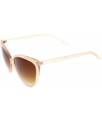 Cat Eye Women's Oversize Metal Accent Bold Cat Eye Sunglasses 61mm - Pink-gold / Amber - CI1856558S2 $11.31