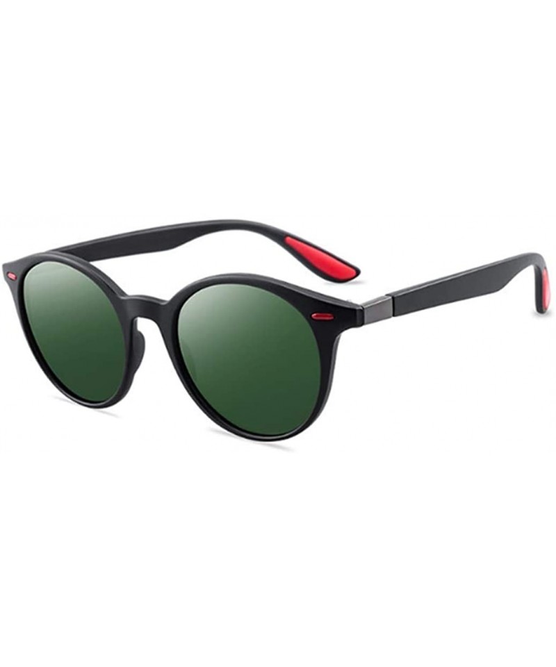 Round Polarizing Sunglasses Round Sunglasses Polarizing Men Drivers Driving Sunglasses - Blackish Green - C318YRET2ZY $27.33