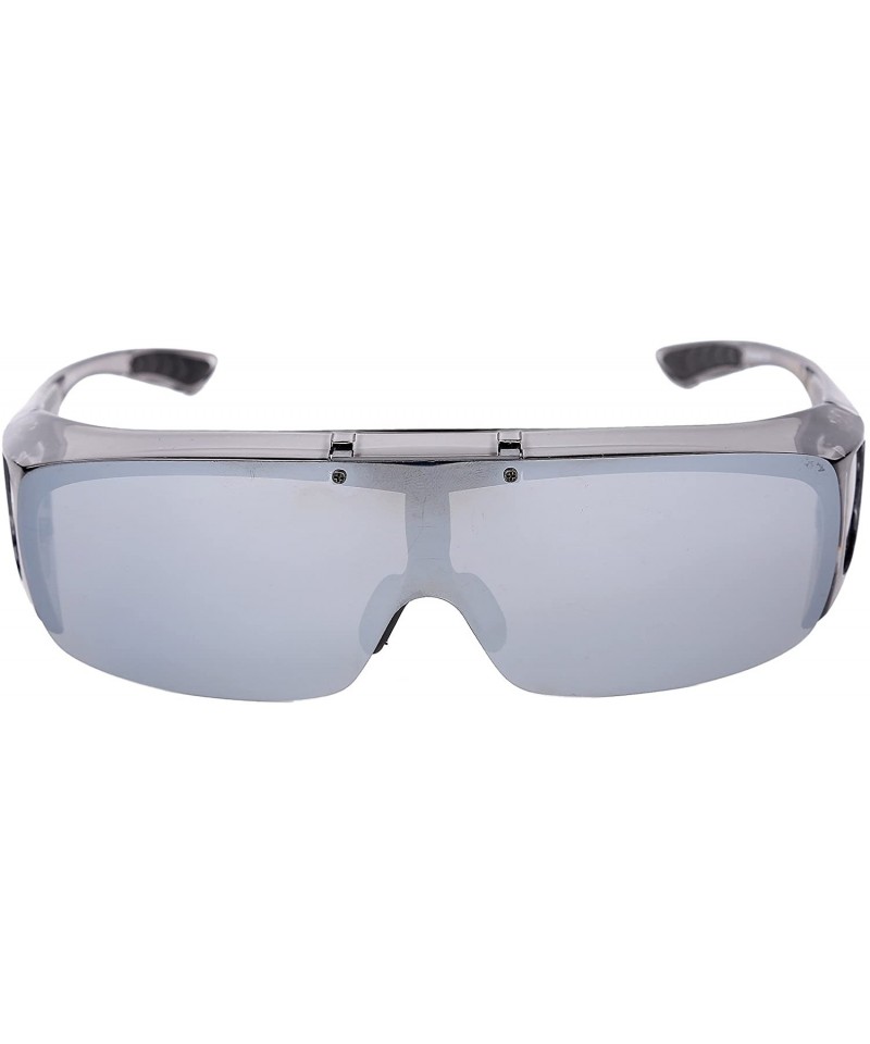 Driving Glasses Flipup Coverup Polarized Fitover Sunglasses B-6453