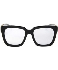 Square Polarized Sunglasses Mirrored Men - White - C818R5X4TSQ $11.48