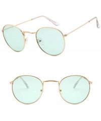 Aviator Unique Men Sunglasses Oculos De Sol Metal Frame Retro C18 Gold Light Red - C17 Gold Light Green - CO18YZWNGXU $8.48