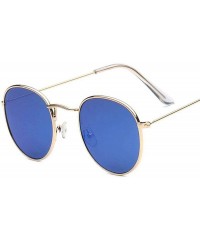 Aviator Unique Men Sunglasses Oculos De Sol Metal Frame Retro C18 Gold Light Red - C17 Gold Light Green - CO18YZWNGXU $8.48