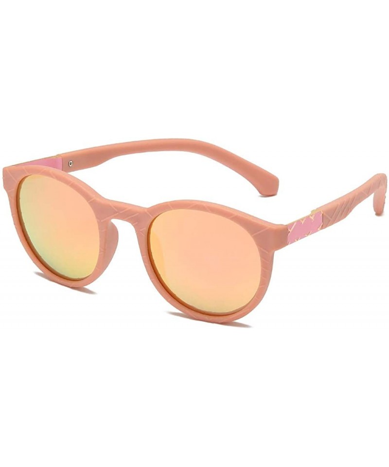 Round Polarized Unbreakable Sunglasses Women Men Soft Plastic