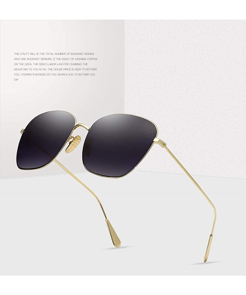 Fashion Metal Large Sunglasses UV400 Unisex Fishing Golf Surf Driving  Cycling Lifestyle Sun Glasses - Tea-gold - CW18WSCKLTA