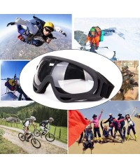 Goggle Snowboard Protection Windproof Motorcycle - Transparent - CL18KQKKT99 $12.53