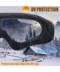 Goggle Snowboard Protection Windproof Motorcycle - Transparent - CL18KQKKT99 $12.53