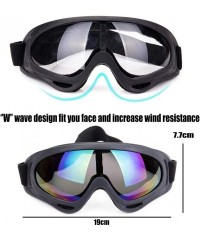 Goggle Snowboard Protection Windproof Motorcycle - Transparent - CL18KQKKT99 $12.53