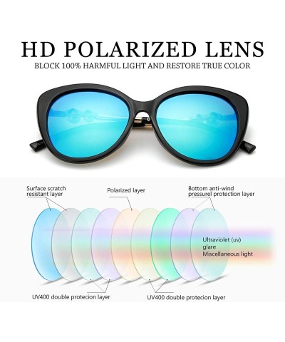 Cat Eye Cat Eye Sunglasses For Women - Fashion Polarized Sunglasses with UV Protection for Driving/Shopping/Sunbathing - CV18...