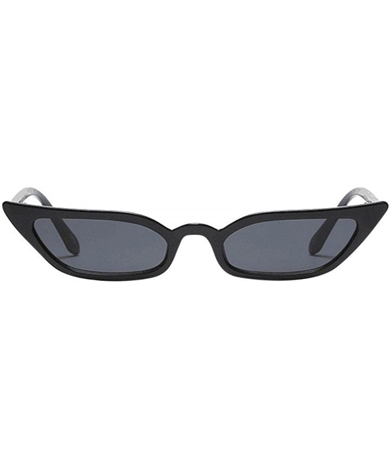 Rimless Glamorous Cat Eye Sunglasses protection Polarized - Black - CH190QARRC2 $8.37