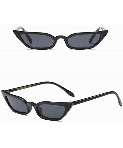 Rimless Glamorous Cat Eye Sunglasses protection Polarized - Black - CH190QARRC2 $8.37