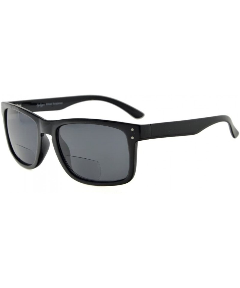 Rimless Bifocal Sunglasses Men Women (Black Frame- Grey Lens +2.0) - S031-grey Lens - C517Y0EIMC3 $11.79