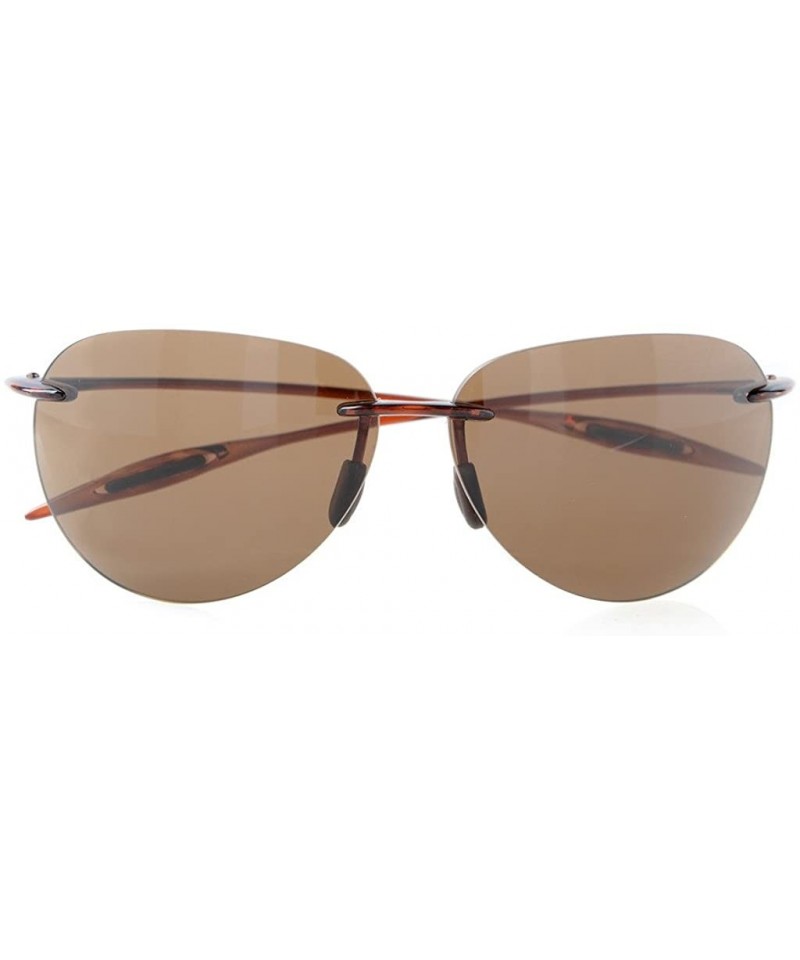 Rimless Sunglasses TR90 Unbreakable Trogamidcx Nylon Lens Pilot Style ...