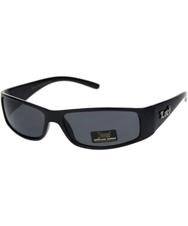 Cholo Large Square Super Dark Gangster Style Sunglasses, Black