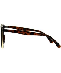 Square Womens Chic Double Frame Butterfly Sunglasses Designer Style UV 400 - Tortoise (Brown) - C118IC958T6 $13.58