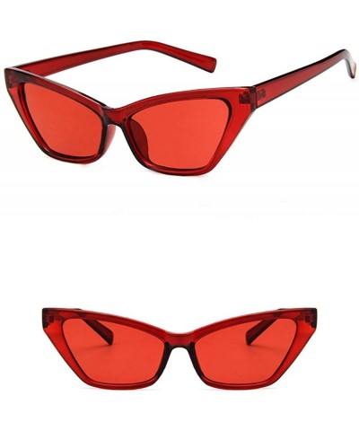 Cat Eye Stylish Sunglasses for Men Women 100% UV protectionPolarized Sunglasses - G - CQ18S0U8GE5 $8.32
