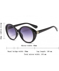 Sport Retro Sunglasses Tricolor Round Frame Men and Women Sunglasses Sunglasses - 7 - CT190EUWL04 $28.02