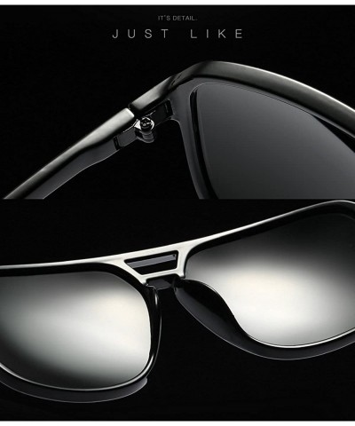 Oversized Ultra Light Men's Polarized Sunglasses Pilot for Men & Women Classic Style for Traveling Driving - C618968WLAR $11.90