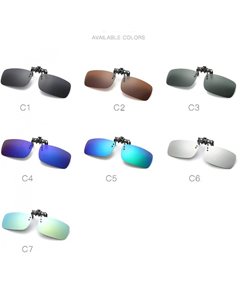 Clip On Sunglasses Mens/Womens Flip-Up Polarised Sun Lenses For Driving ...