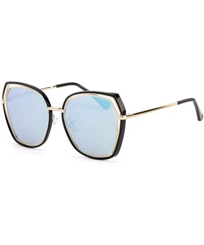 Aviator Sunglasses Hollow Film Sunglasses Women's Polarizing Sunglasses - D - CT18QO9DZMW $29.88