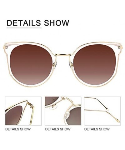 Round Classic Aviator Style Polarized Sunglasses 100% UV Protection Driving Outdoors - CM18ORHEEUN $14.29