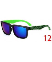 Semi-rimless Vintage Sunglasses Men Reflective Mirror Sun Glasses Women Retro Square Driving Eyewear - 19 - CZ194OK2LMC $18.86