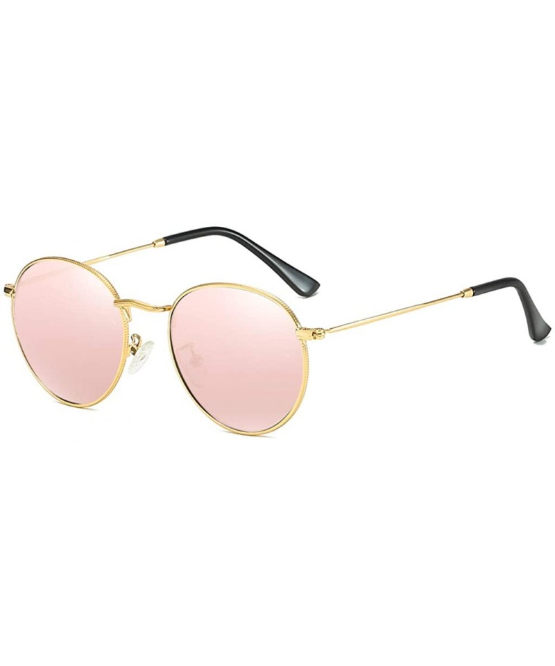 Retro Round Sunglasses Men Polarized UV400 Sun Glasses Male