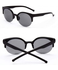 Oversized Vintage Sun Glasses For Men Sunglasses Women Original Brand Designer Women Gray - Leopard - C818YNDDY6I $7.60