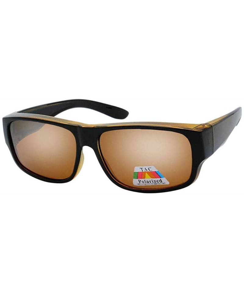 Square Polarized Fashion Fit Over Polarized Collection"Zeus" - Brown - CH18ODNYMQR $8.62