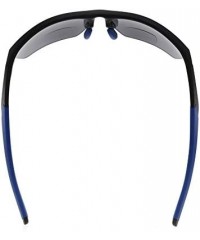 Sport Retro Mens Womens Sports Half-Rimless Bifocal Sunglasses - Black Frame/Blue Arm - CT189X623I3 $11.34