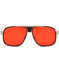 Wrap Women Men Fashion Quadrate Metal Frame Brand Classic Sunglasses - G - CL18TKUCOI4 $9.22