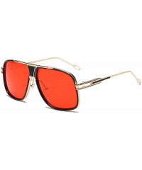 Wrap Women Men Fashion Quadrate Metal Frame Brand Classic Sunglasses - G - CL18TKUCOI4 $9.22