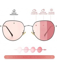 Sport Gradient Polarized Sunglasses-Oval Photochromic Shade Glasses For Women Driving - B - C1190ONTGOS $31.36